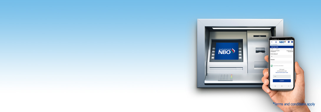 Cardless cash withdrawals made easier with your NBO app